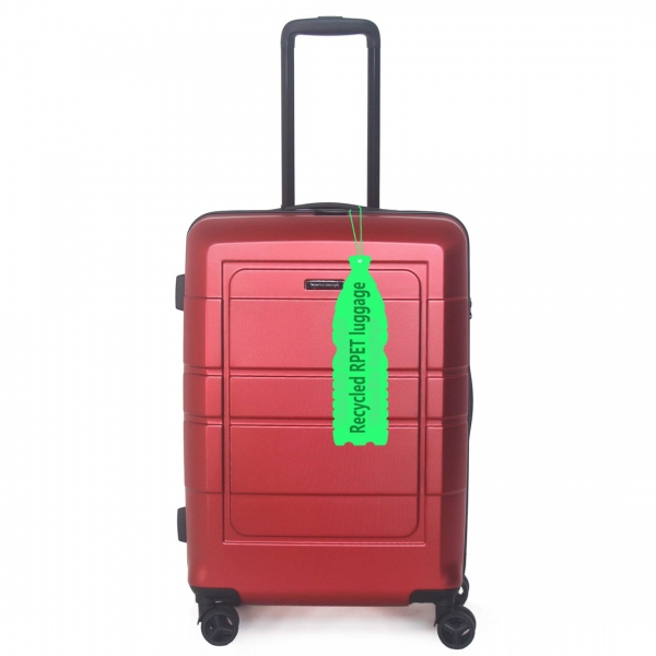 rPET Suitcase recycled PET bottles hardside luggage